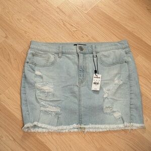NWT express denim mini skirt